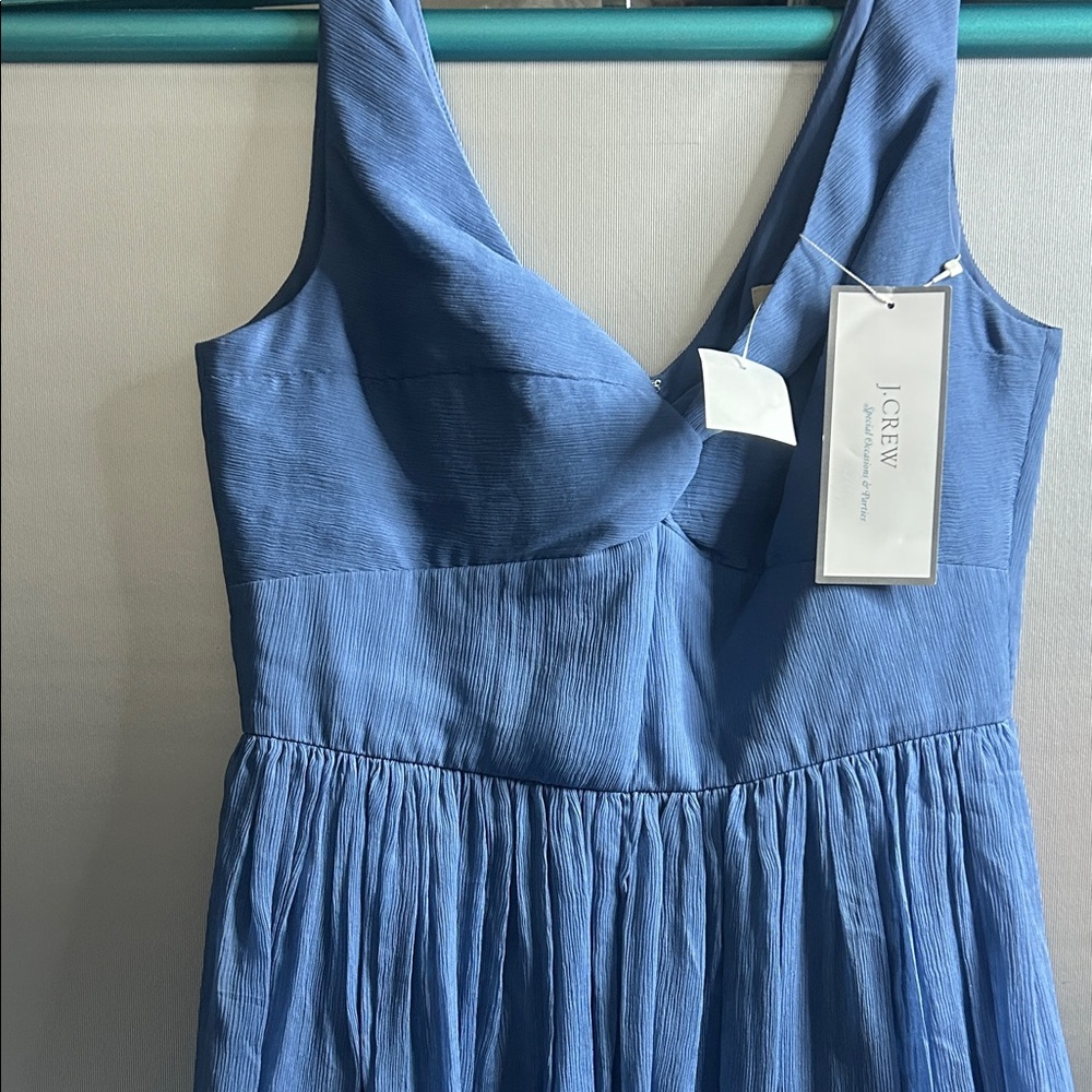 J. Crew Textured Blue Dress #7006
